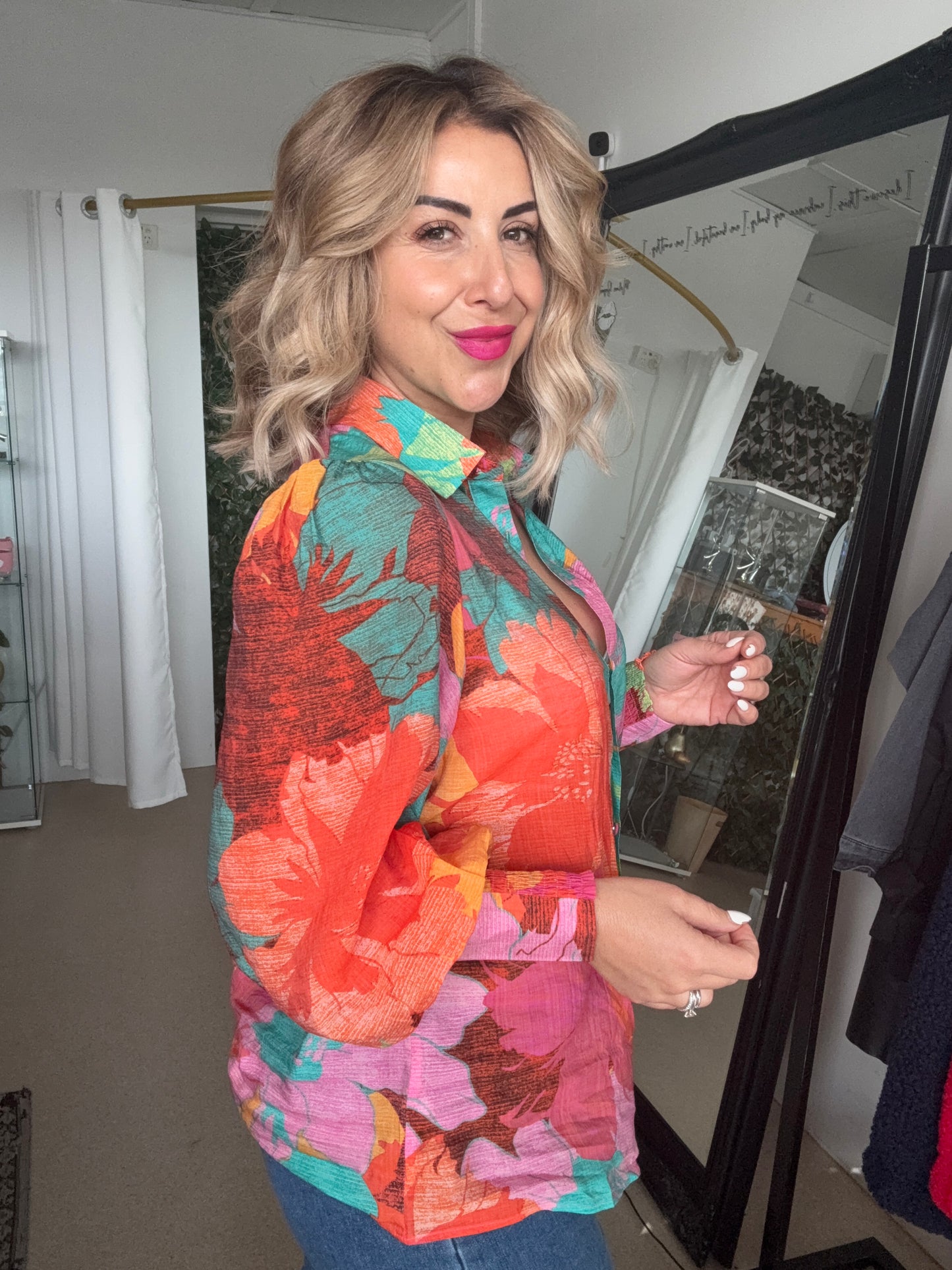 CHRISTINE - SPRING FLORAL shirt