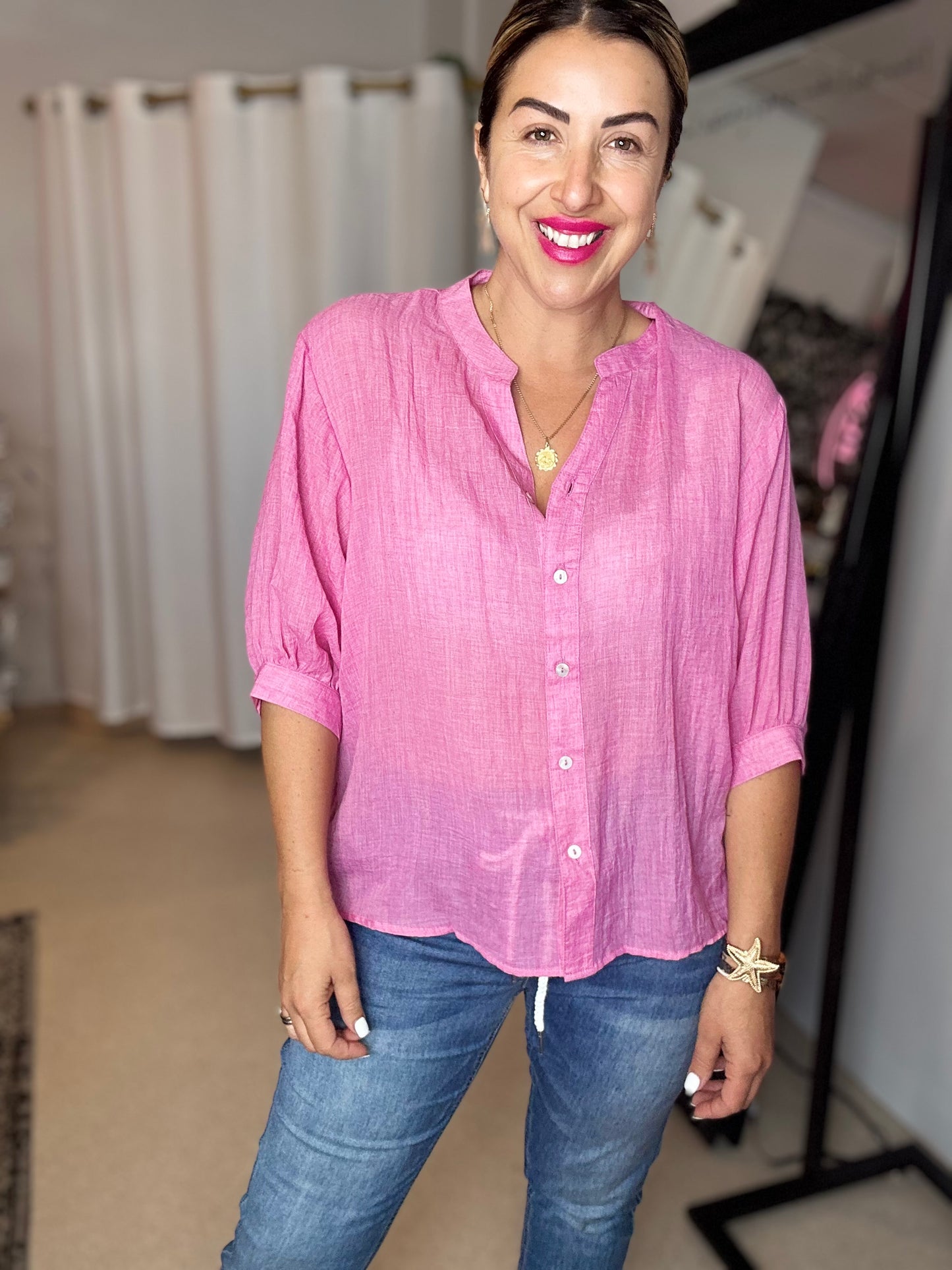 DAWN - PINK button up shirt