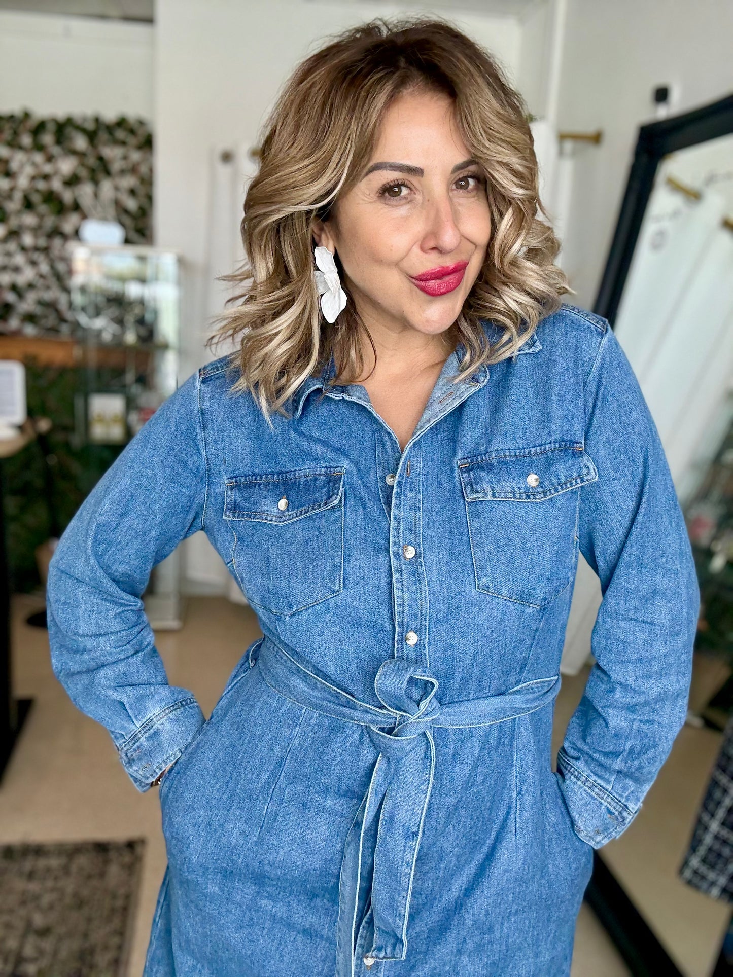 REMI - BLUE DENIM Maxi Shirt