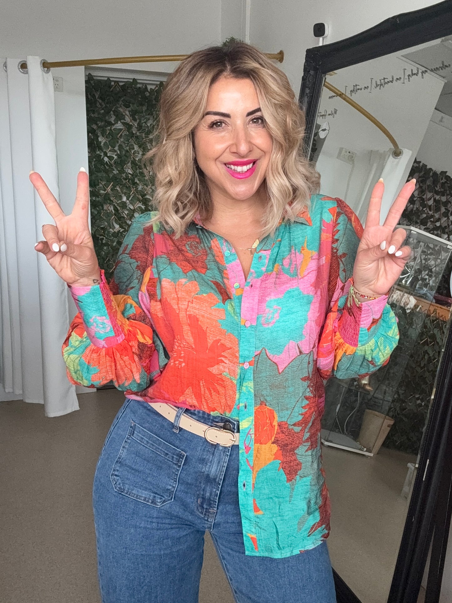 CHRISTINE - SPRING FLORAL shirt