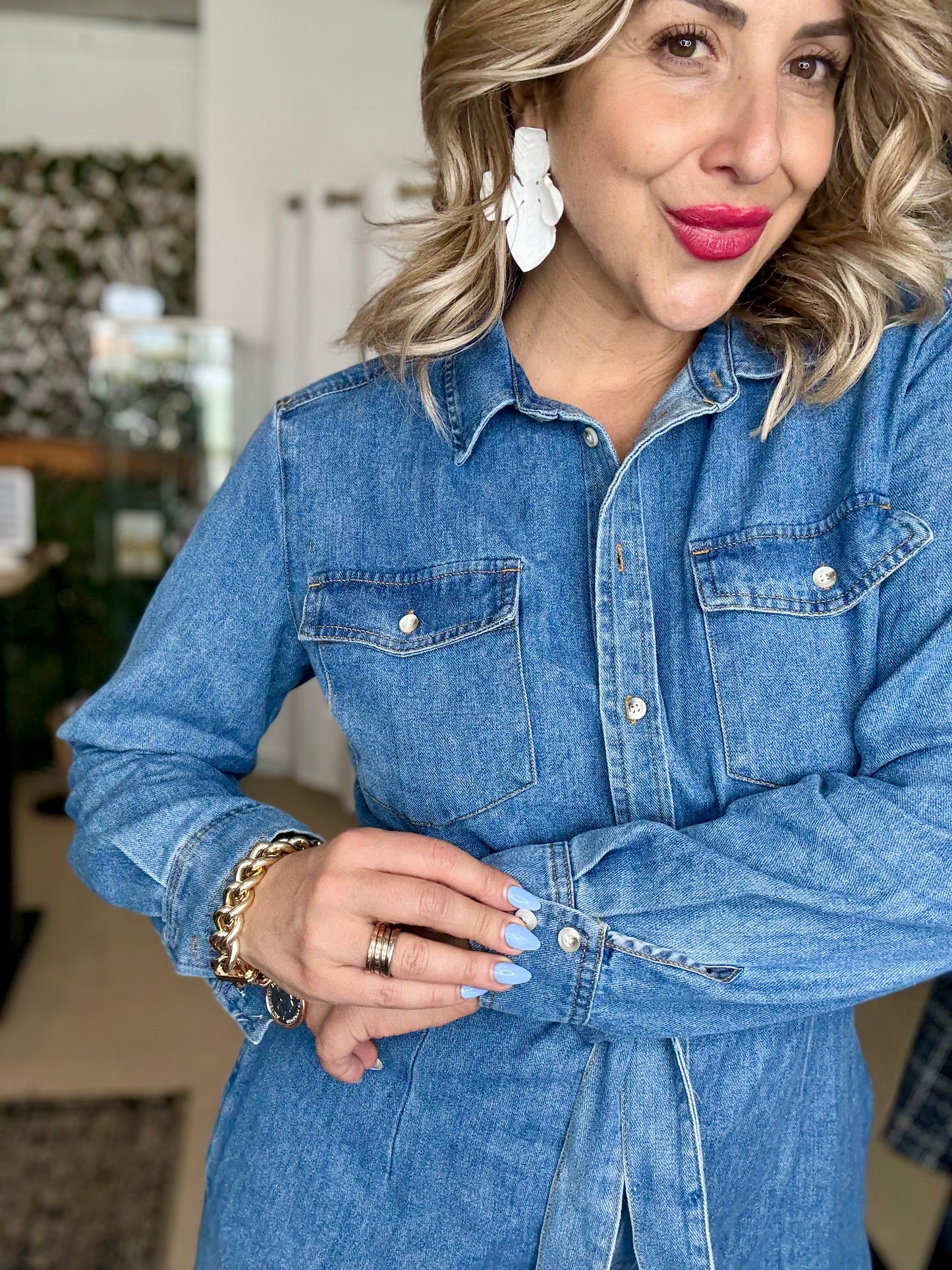REMI - BLUE DENIM Maxi Shirt