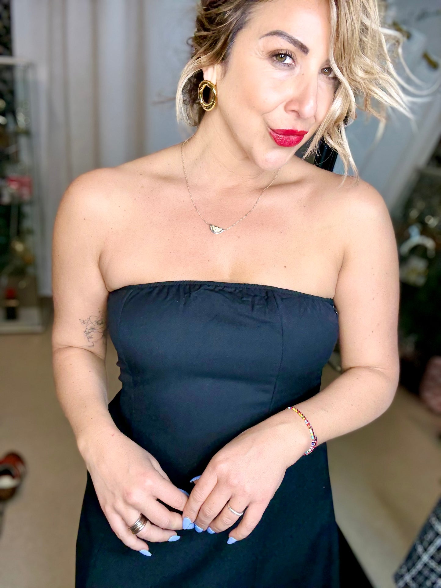 GABRIELLA (preorder for end of Oct) - BLACK strapless dress