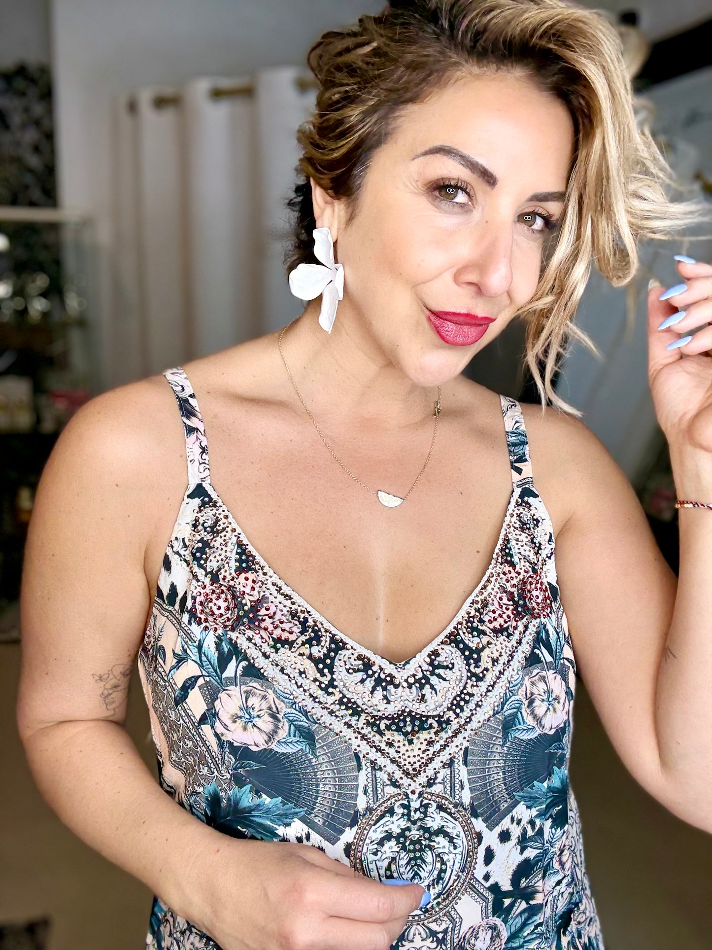 TIFFANY (preorder mid Oct) - Diamonte Boho Dress