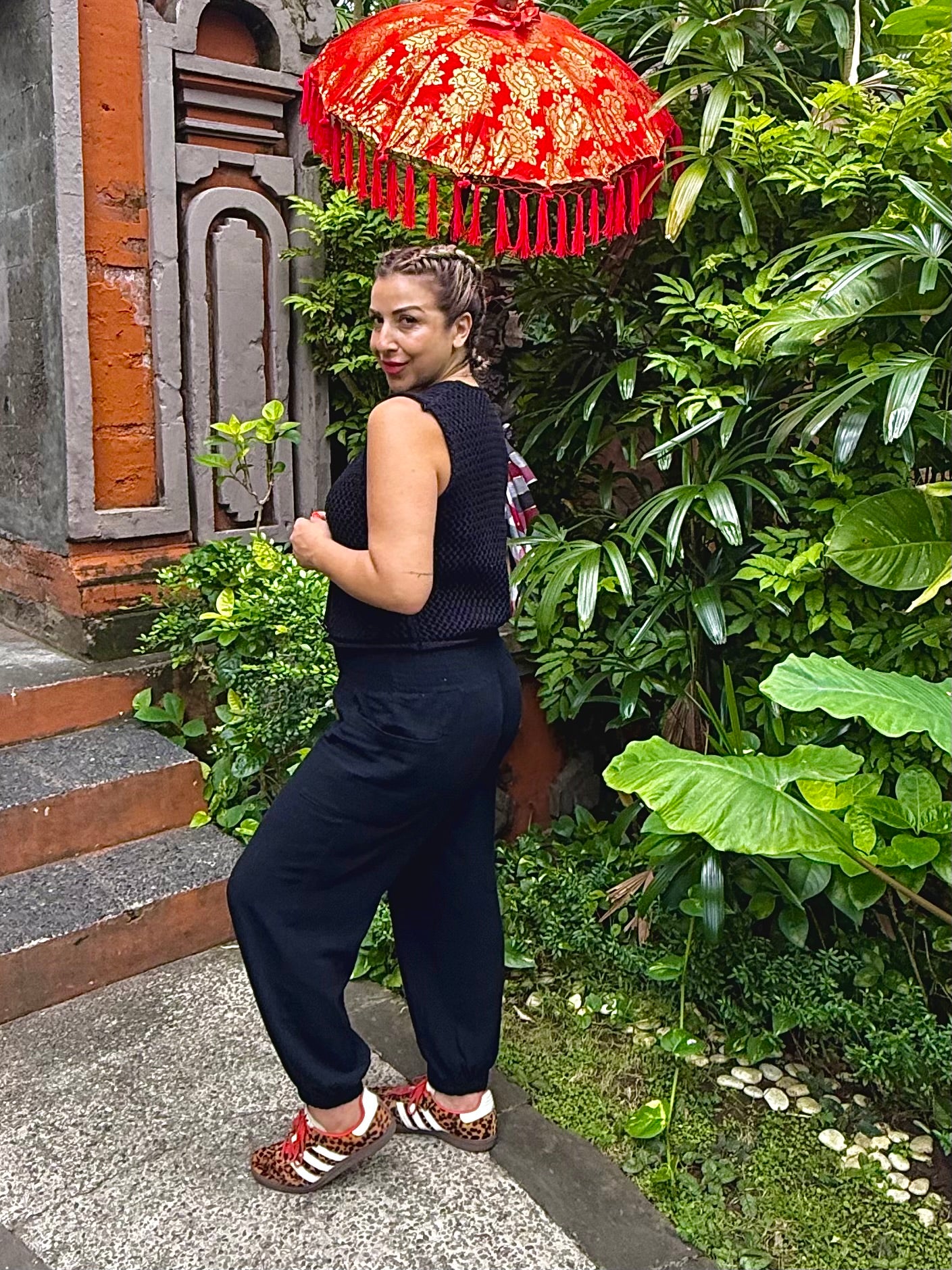 WAYAN - BLACK genie wide leg pant