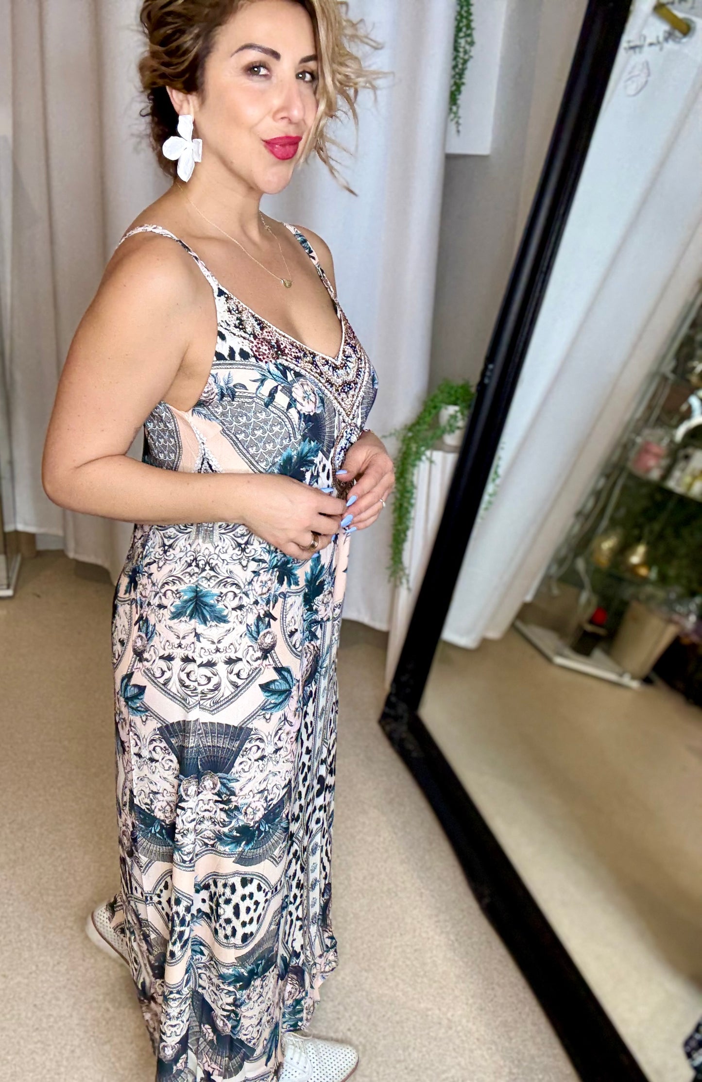TIFFANY (preorder mid Oct) - Diamonte Boho Dress