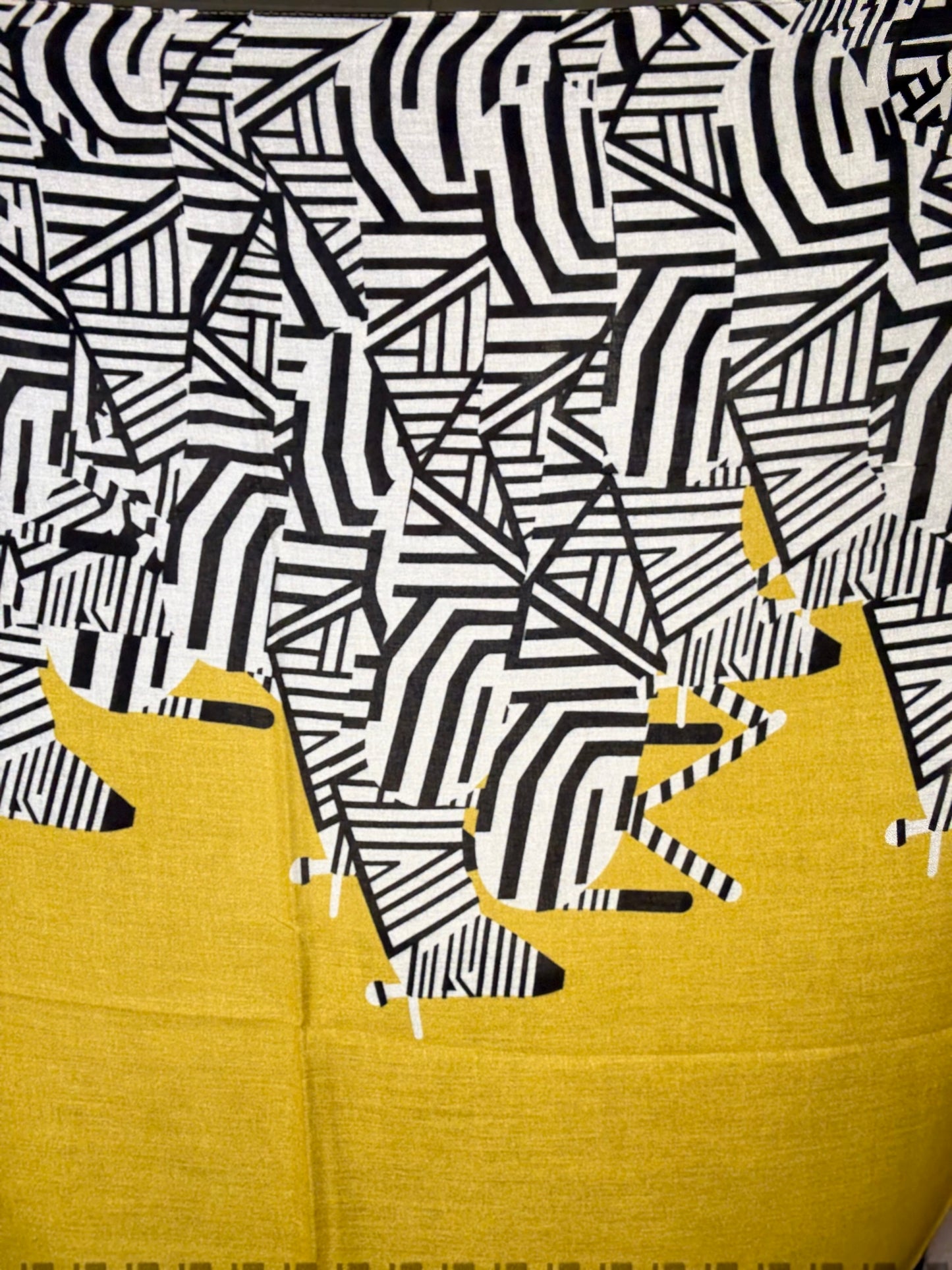 ZEBBY - YELLOW & BLACK scarf