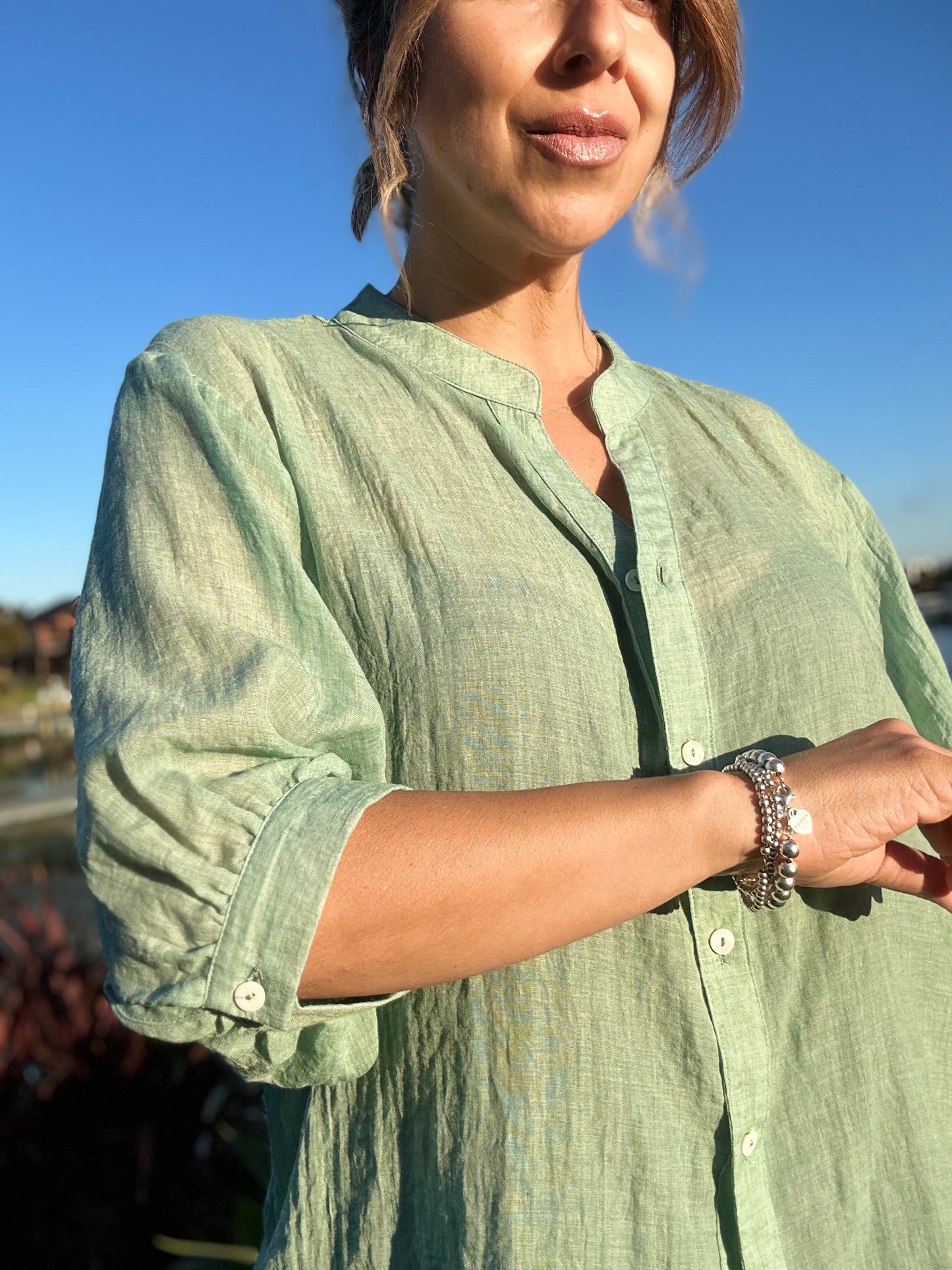 DAWN - MINT button up shirt