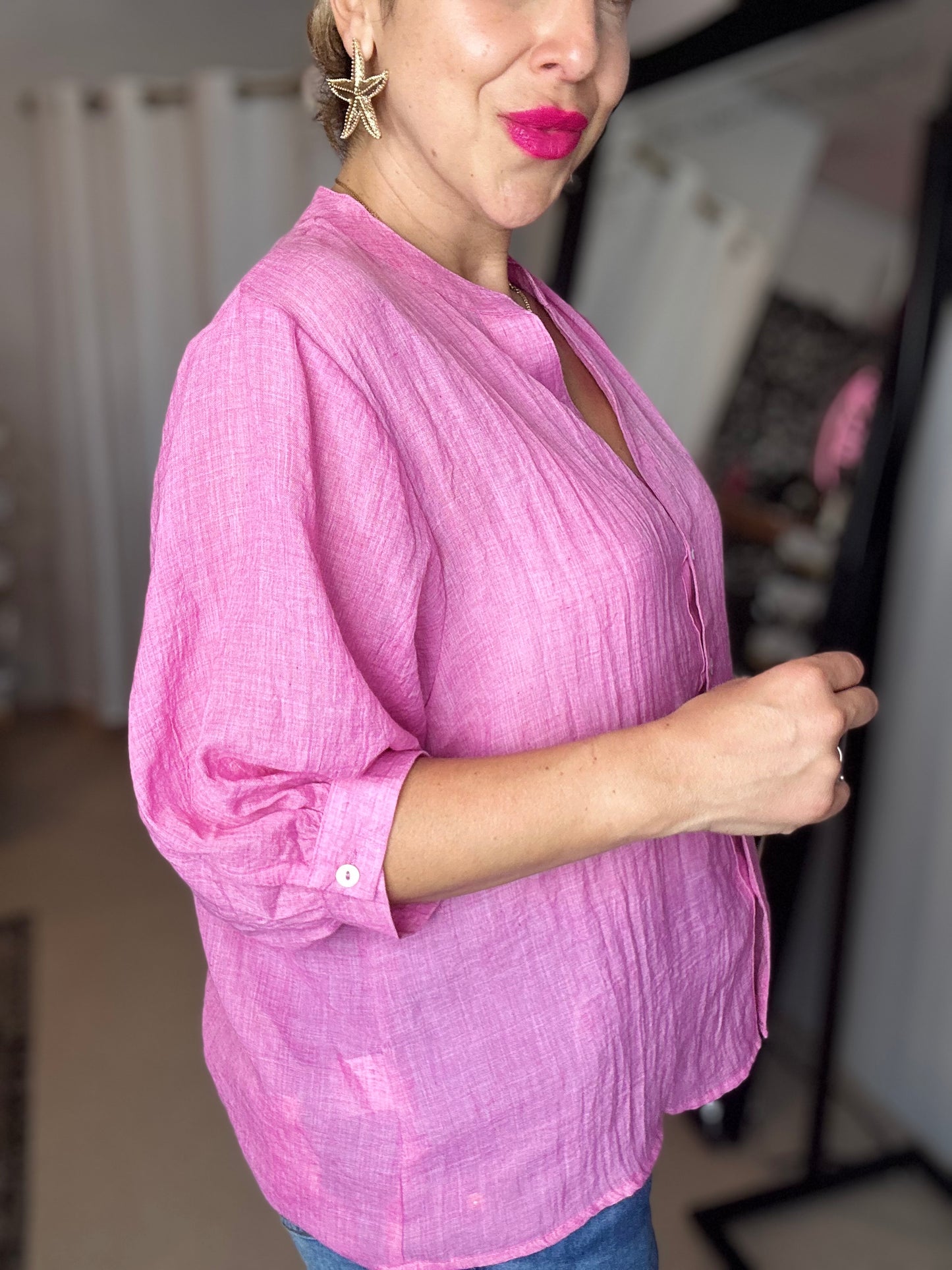 DAWN - PINK button up shirt