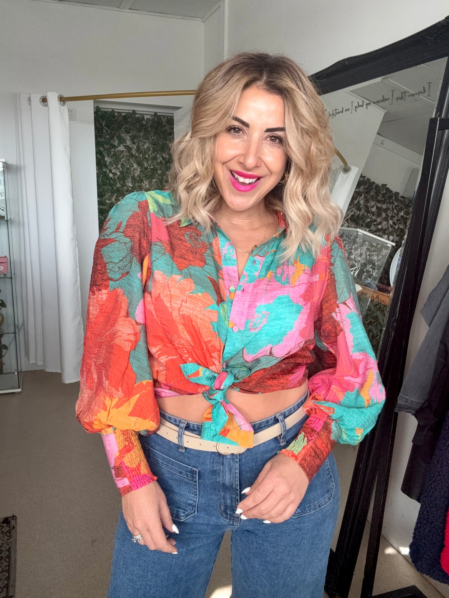 CHRISTINE - SPRING FLORAL shirt