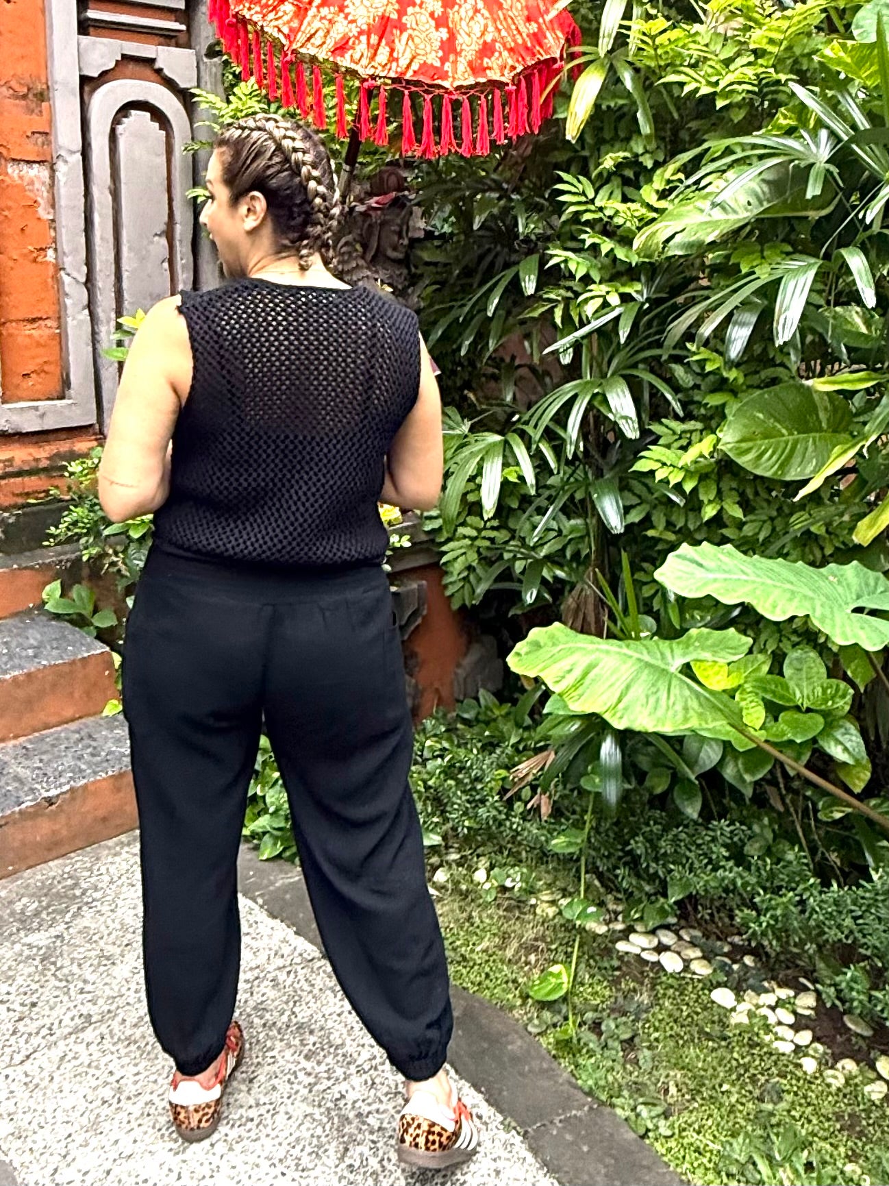 WAYAN - BLACK genie wide leg pant