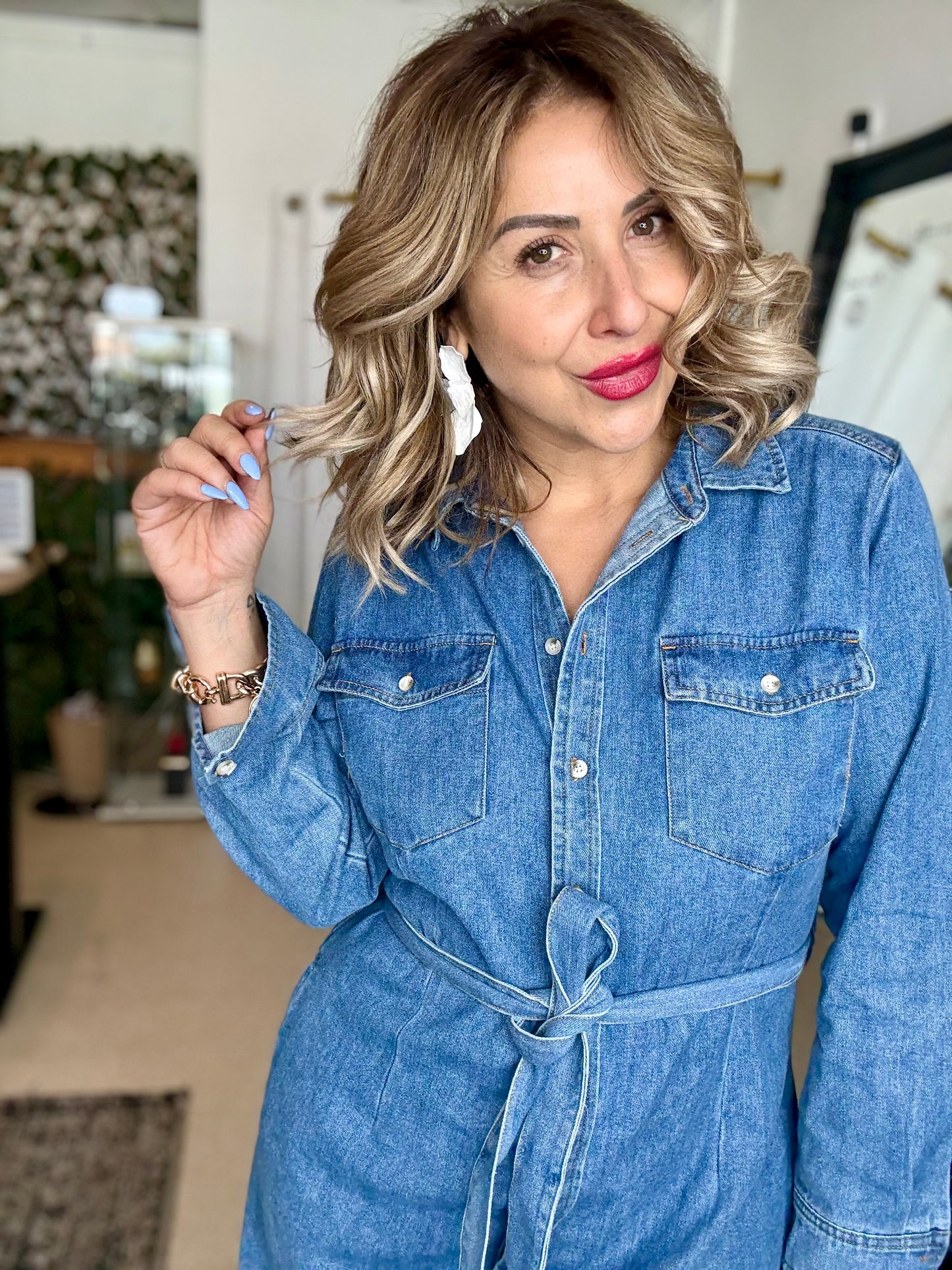 REMI - BLUE DENIM Maxi Shirt