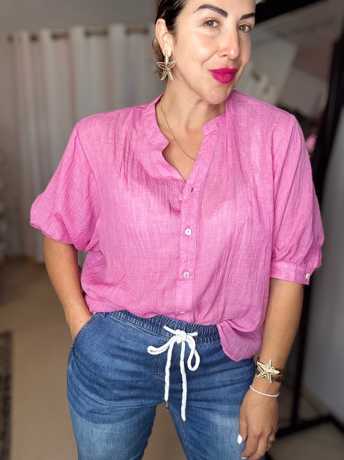 DAWN - PINK button up shirt