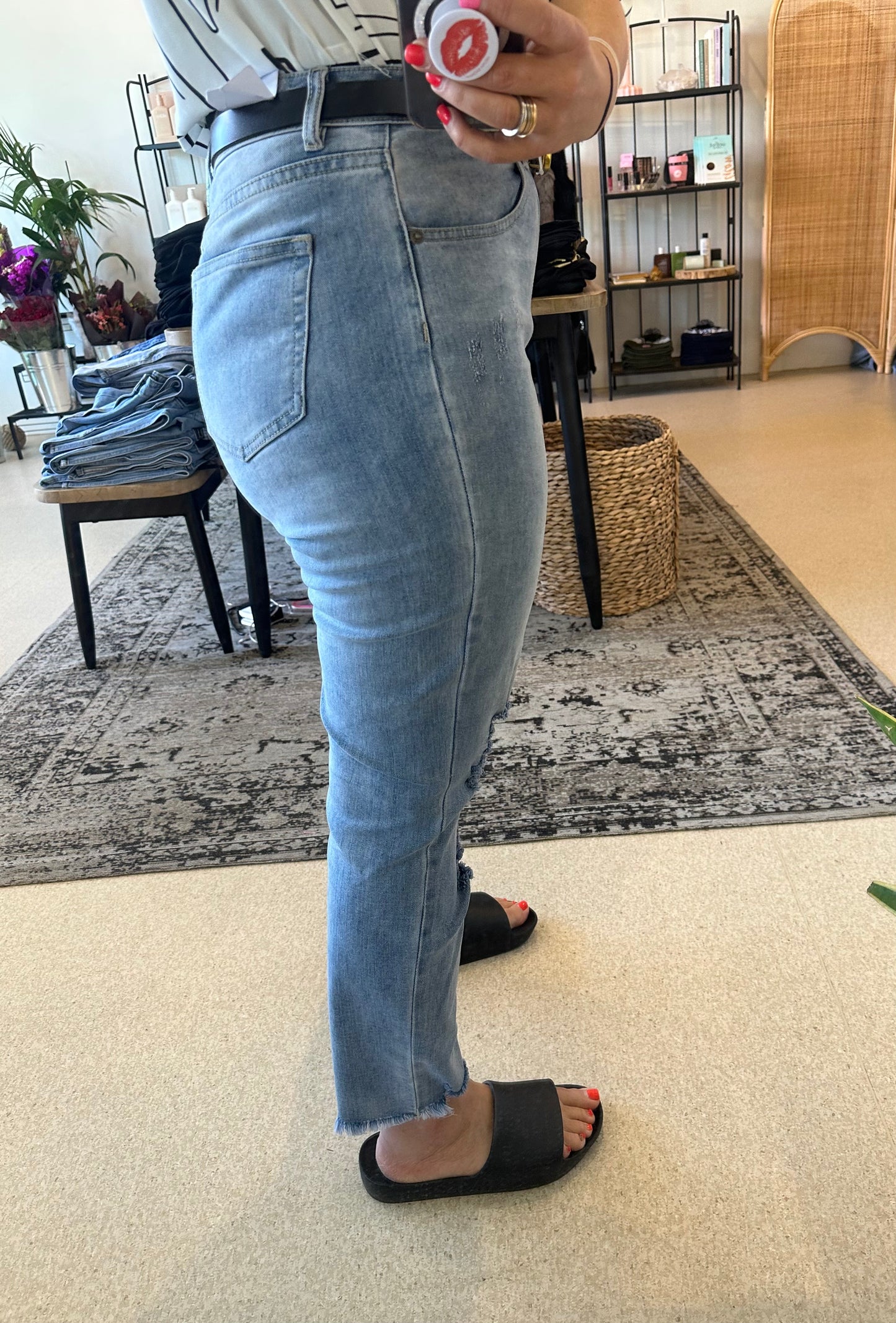CELINE - Blue Girlfriend Jeans