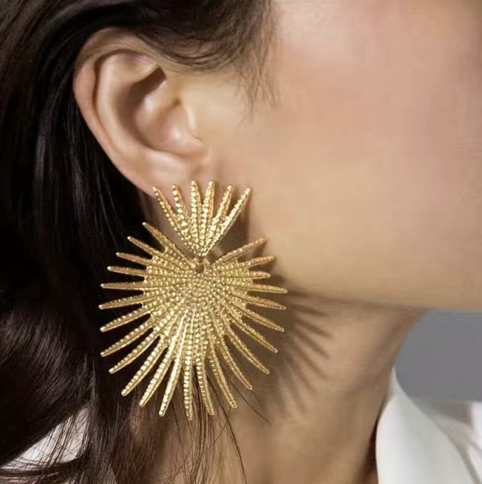 MARYS HEART - earrings gold plated