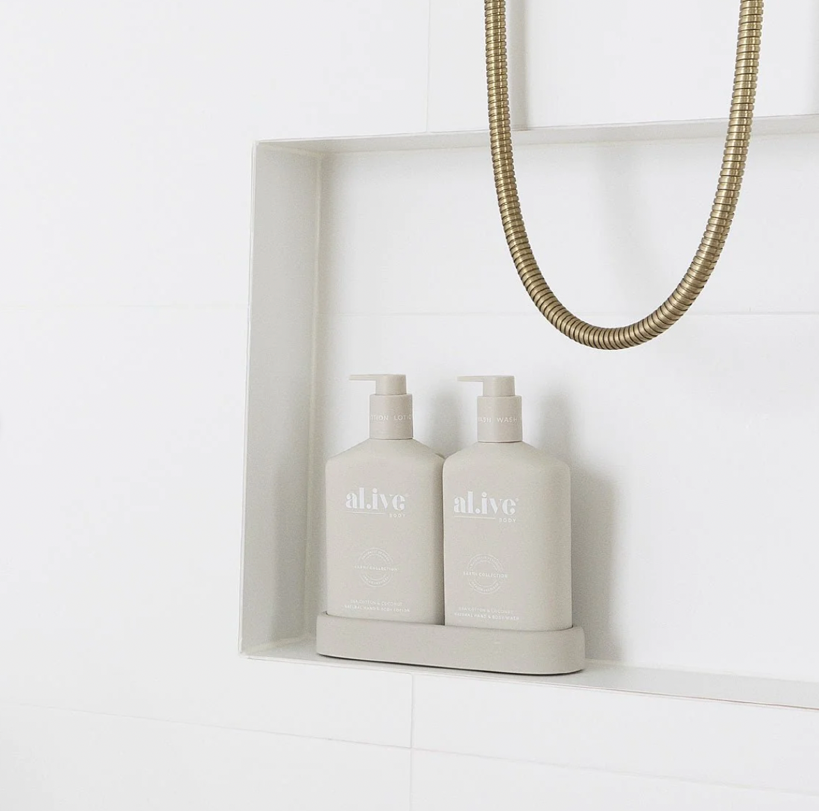 AL.IVE - Wash & Lotion Duo + Tray - Sea Cotton & Coconut