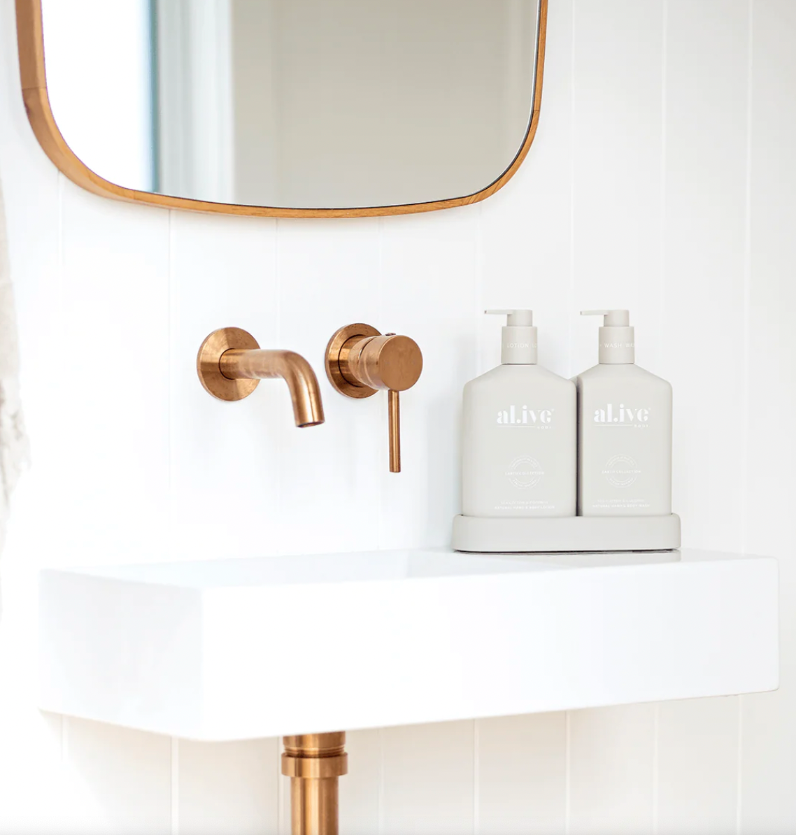 AL.IVE - Wash & Lotion Duo + Tray - Sea Cotton & Coconut