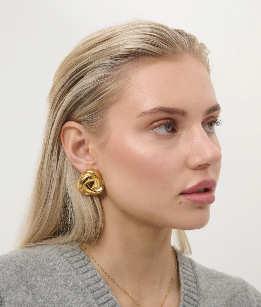 CIAO - GOLD knot earrings