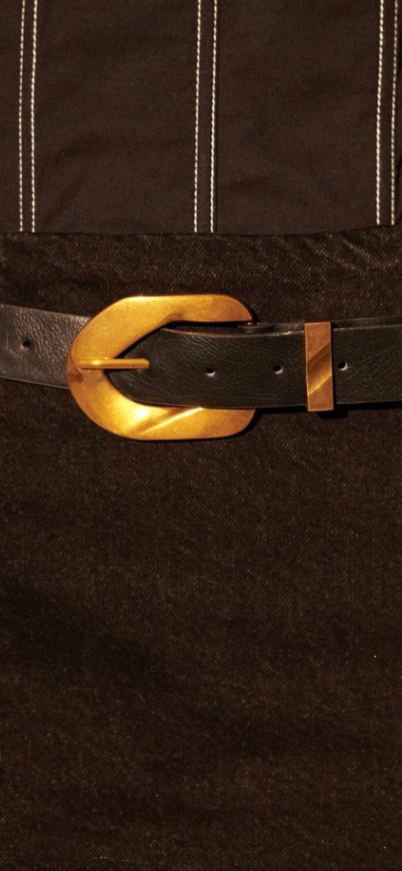 GORG abstract buckle vegan belt