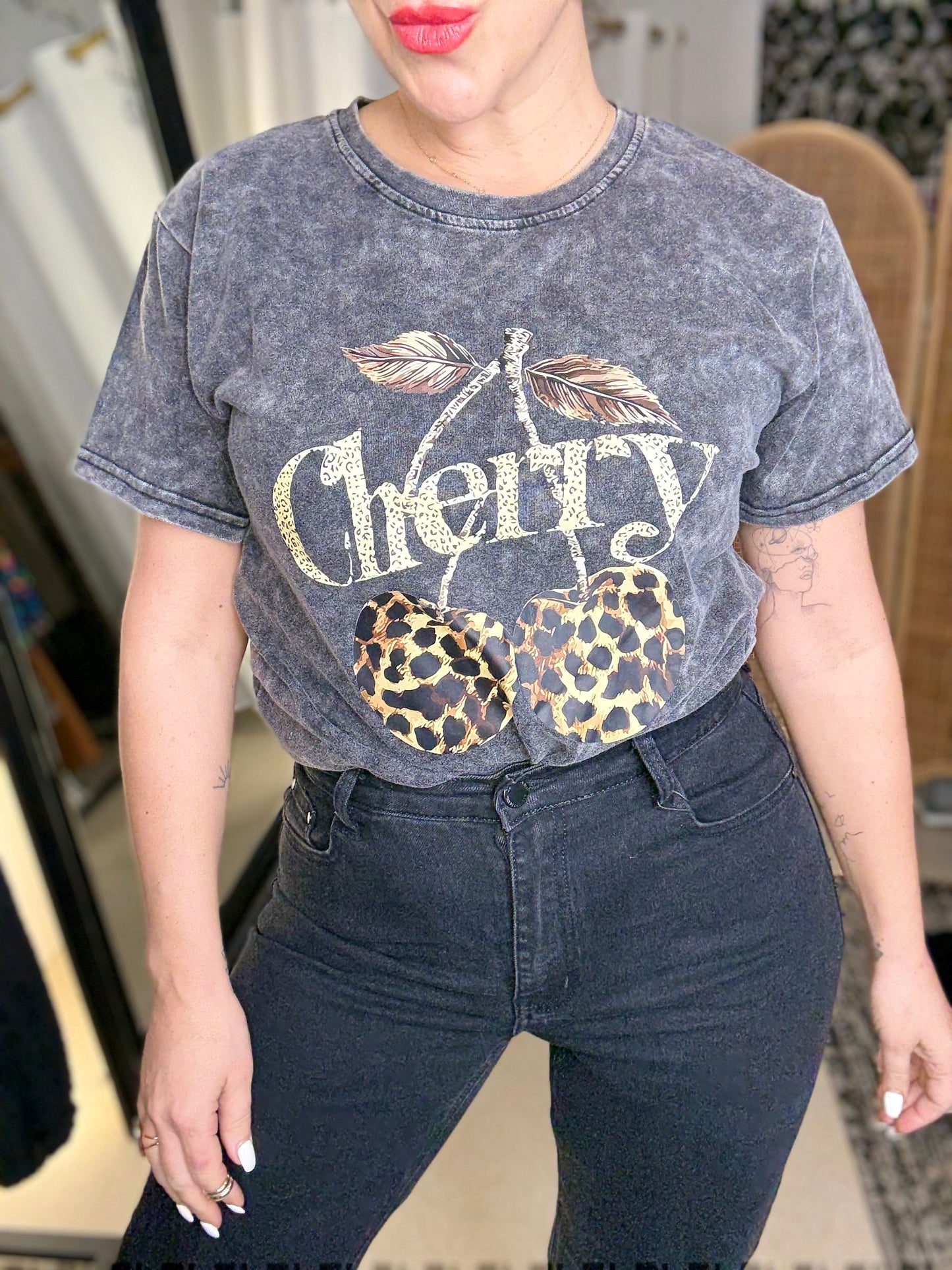 PRE ORDER - CHERRYPOP CHARCOAL t-shirt