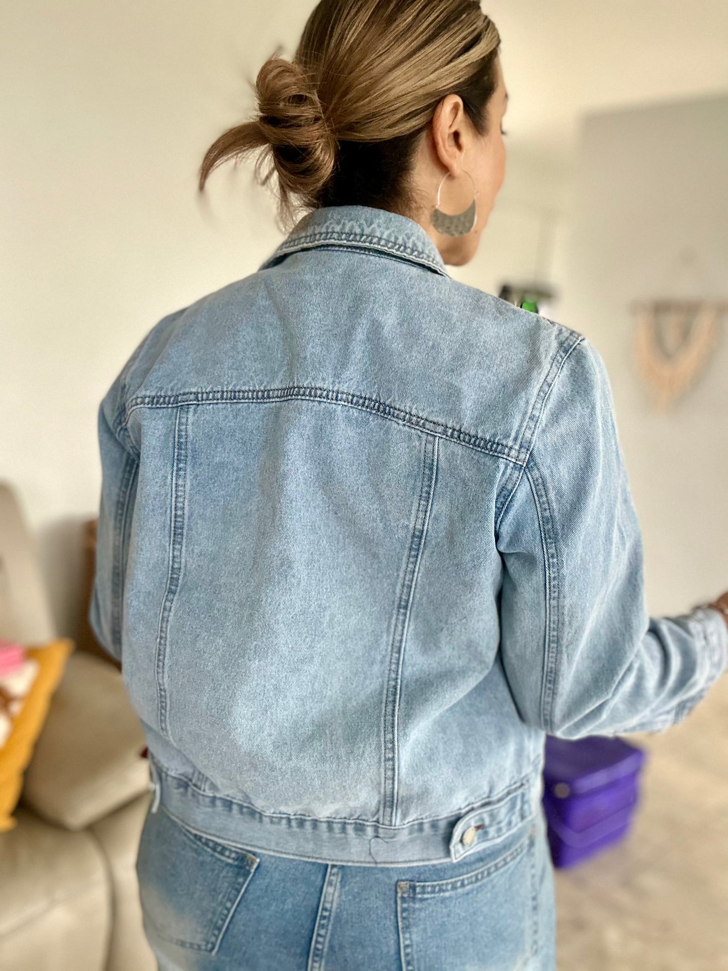 PRE ORDER - CELESTE - oversized blue denim jacket