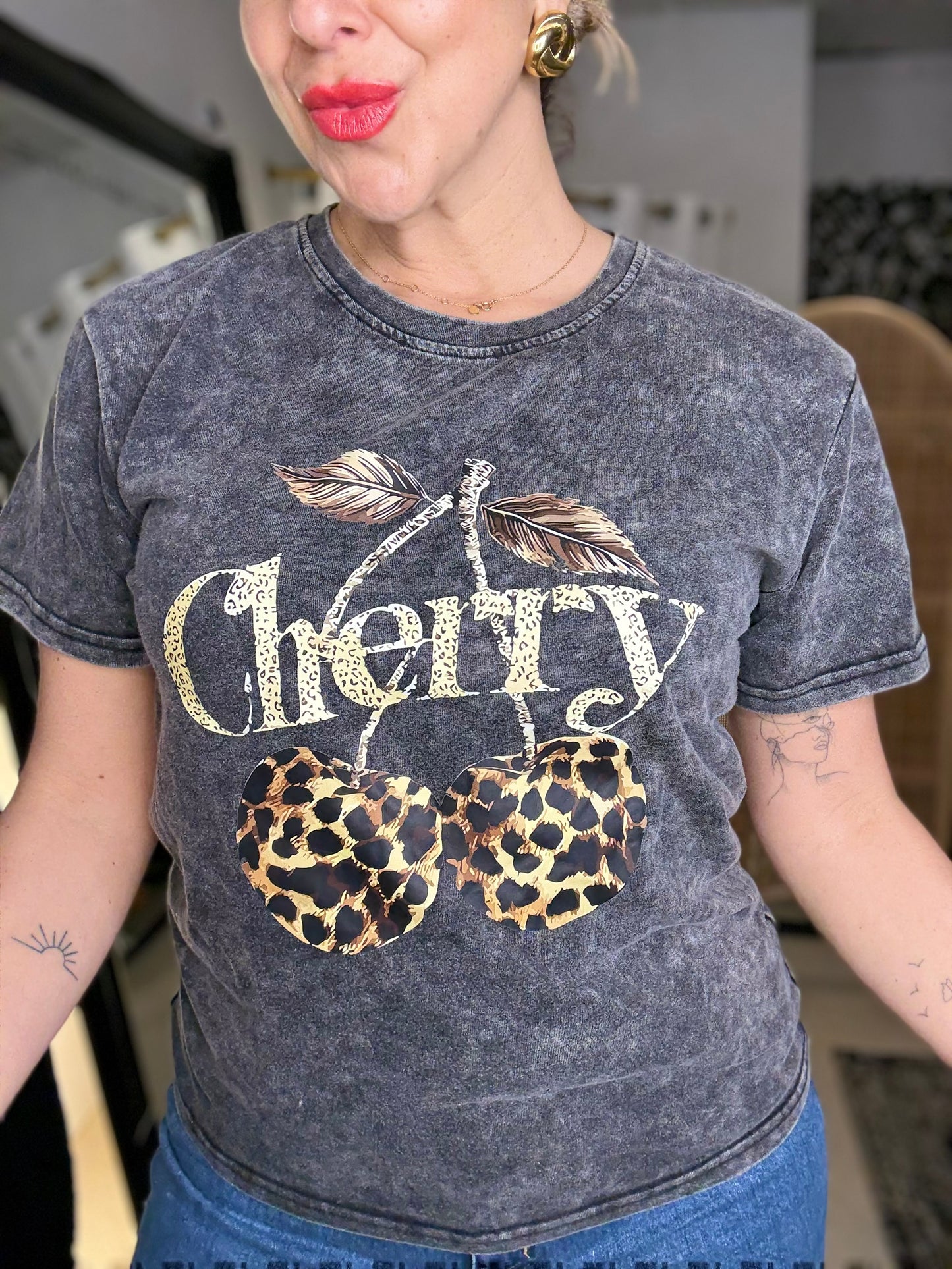 PRE ORDER - CHERRYPOP CHARCOAL t-shirt
