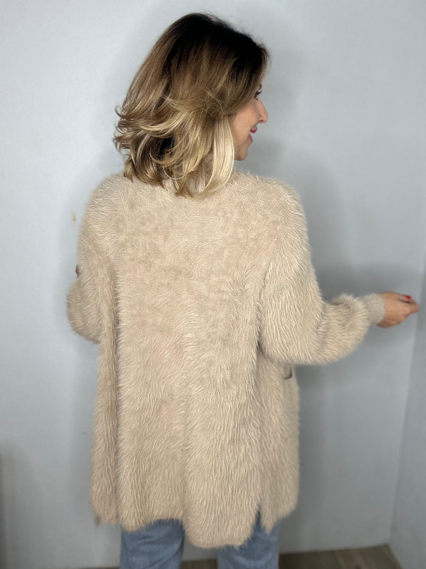 FLUFFY - sage cardigan