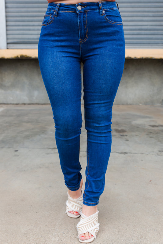 JAXON blue Jeans - plain fitted jean