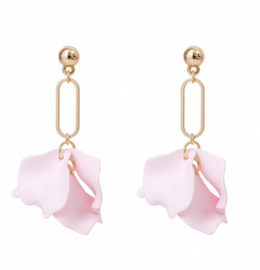 SELENA earrings - Petal Pink