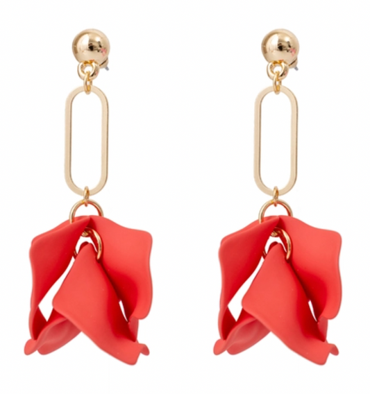 SELENA earrings - Blood Orange