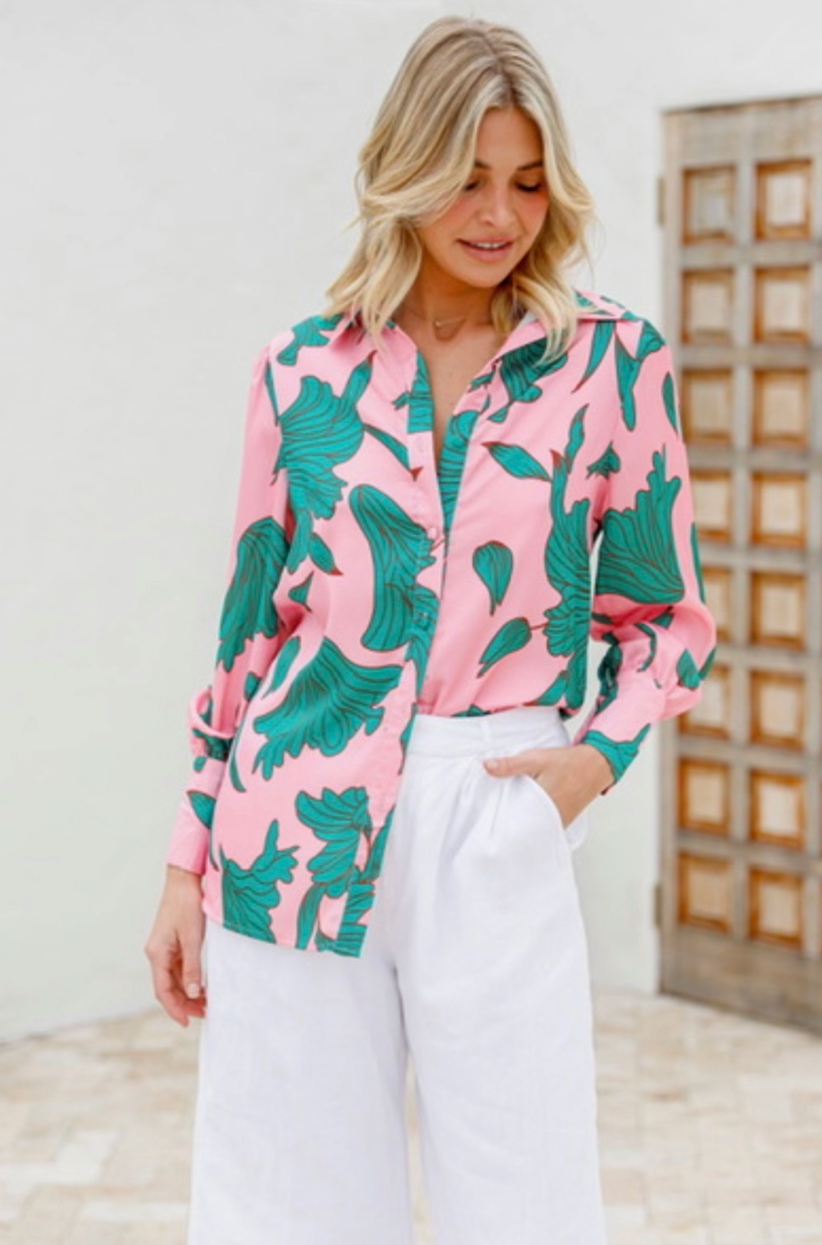 ARIELLE - pink and green shirt – STYLE ME OVER