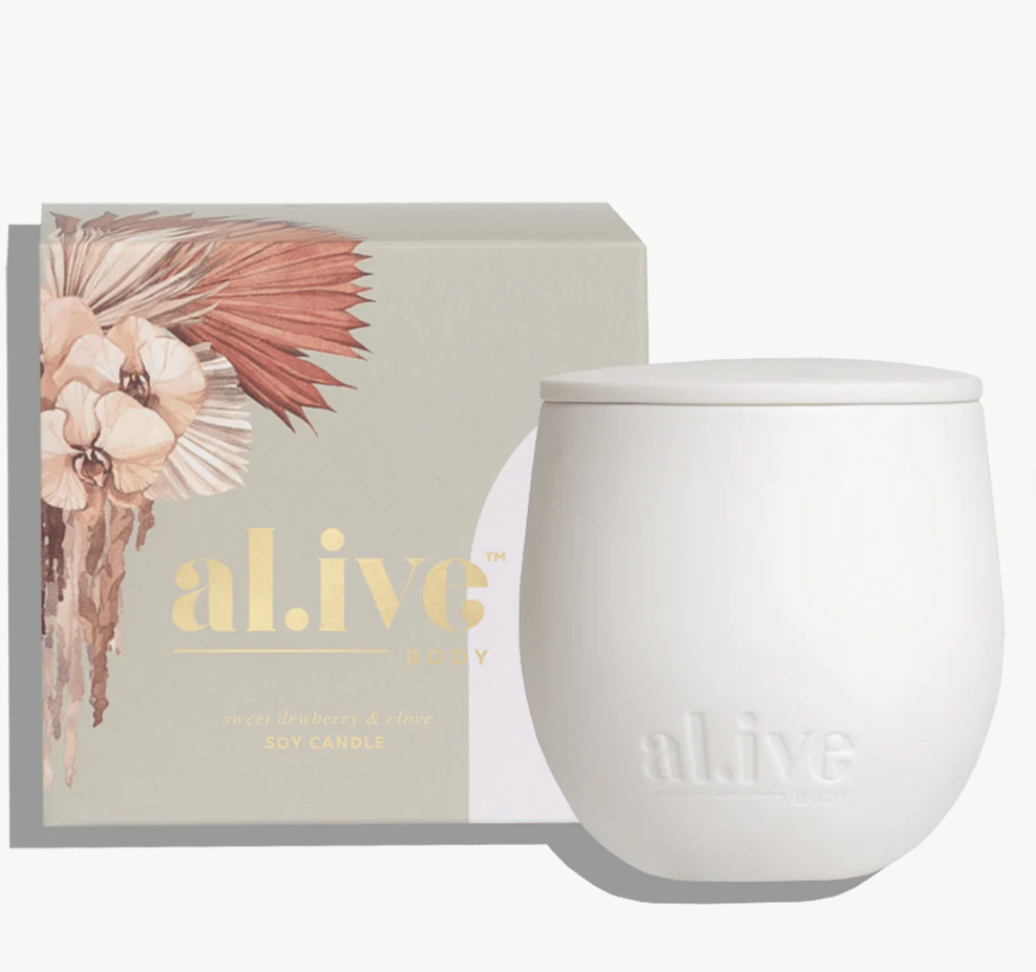 AL.IVE - SWEET DEWBERRY & CLOVE SOY CANDLE
