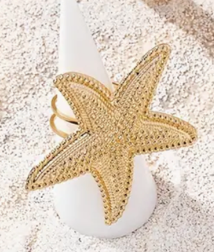 STARFISH - gold ring