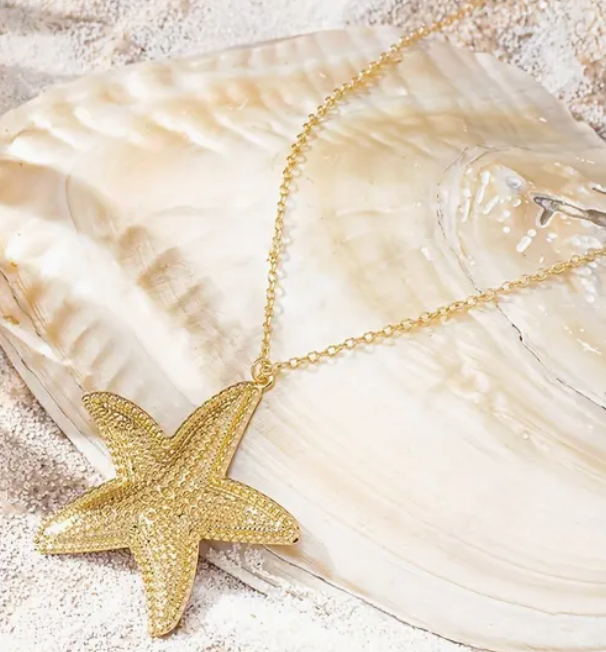 STARFISH - gold necklace