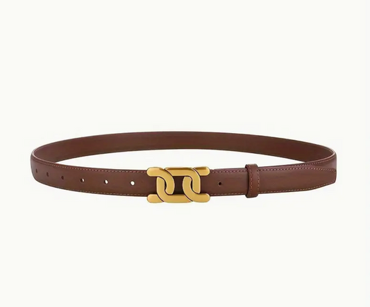 TAHLIA - caramel leather belt