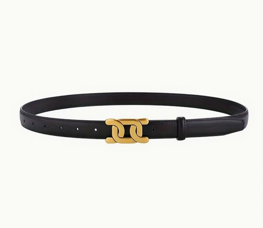 TAHLIA - black leather belt