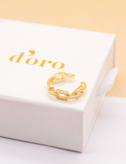 ELLIE - Love Link Ring Gold