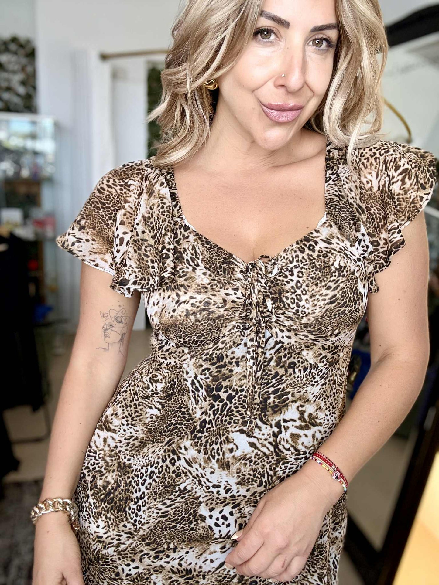 GALLERIA - LEOPARD print dress