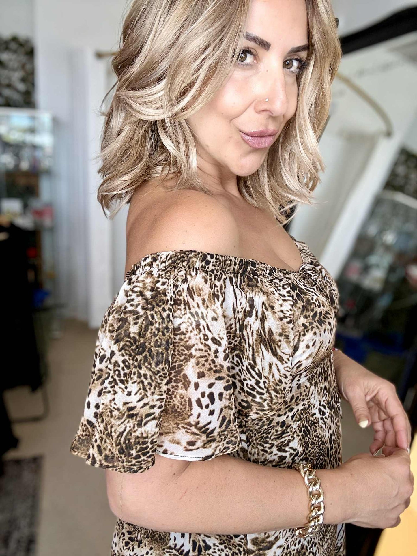 GALLERIA - LEOPARD print dress